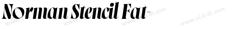 Norman Stencil Fat字体转换 Norman Stencil Fat字体转换